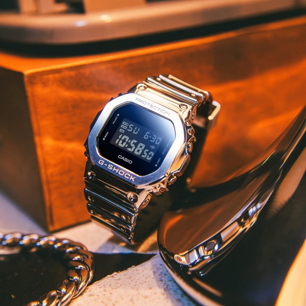 Casio G-Steel GM5600YM-8 Watch 43.2mm - Steel/Silver
