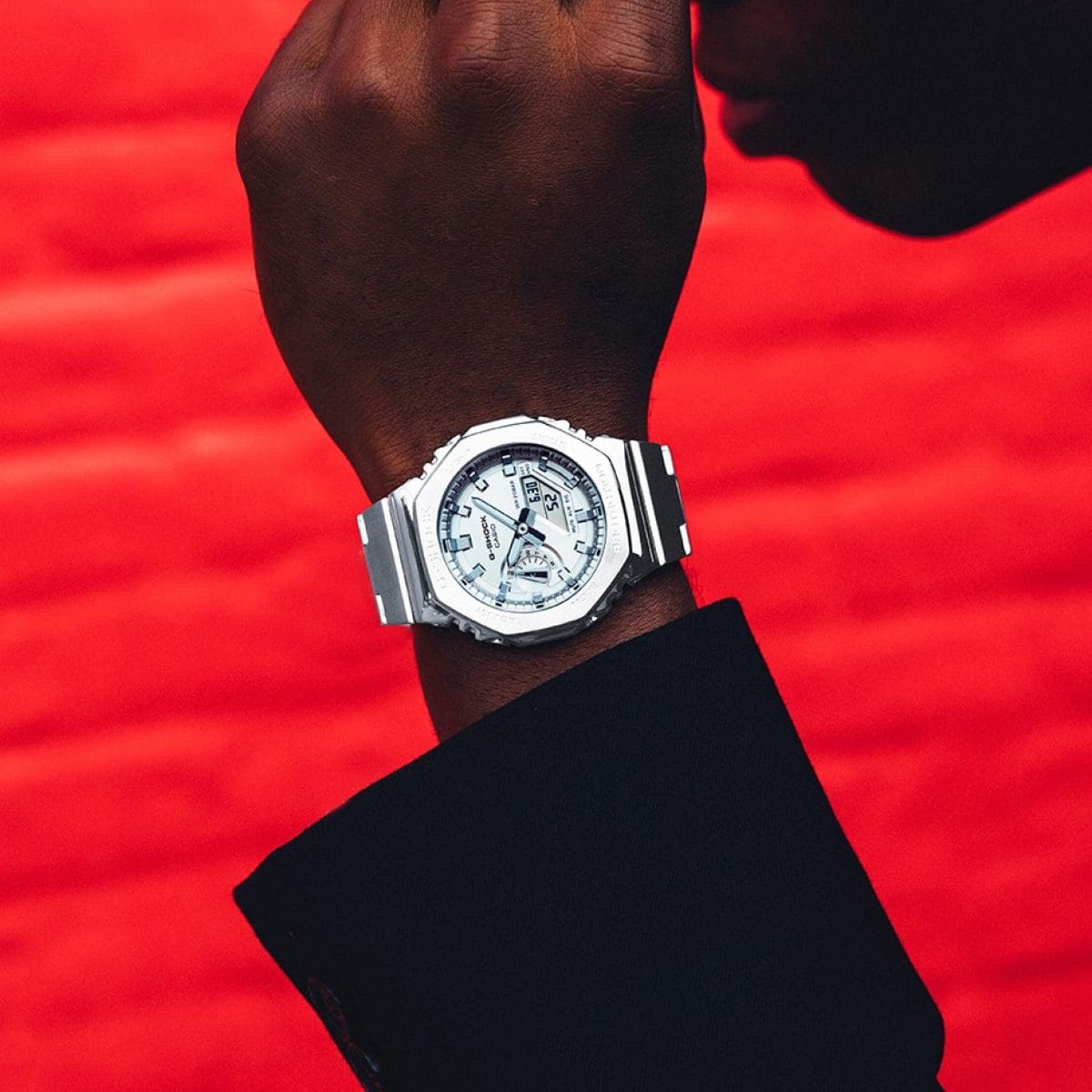 Casio G-Steel GM2110D-7A Watch 44.4mm - Silver