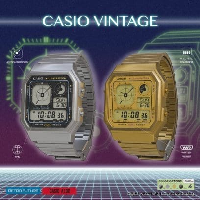 Casio Vintage A130WEG-9A Watch 33.9mm - Gold