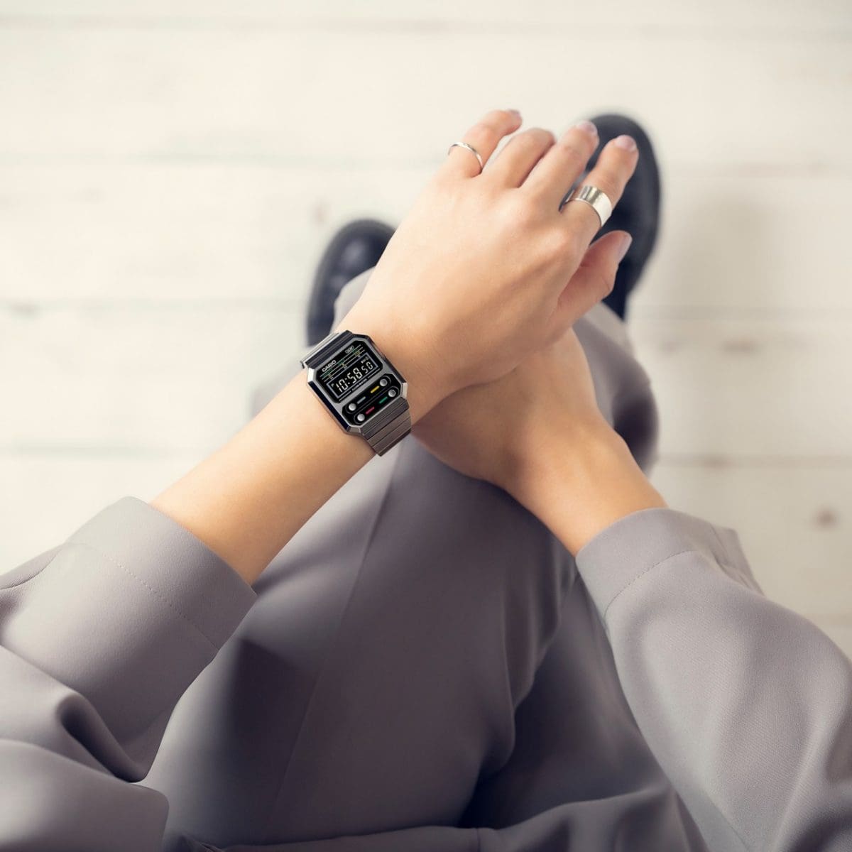 Casio Vintage A100WEGG-1AVT Watch 32.7mm - Grey