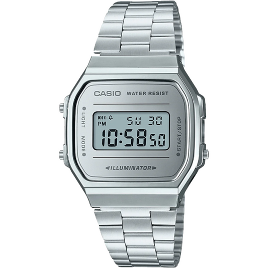 Casio Vintage A168WEM-1VT Watch 36.3mm - Silver