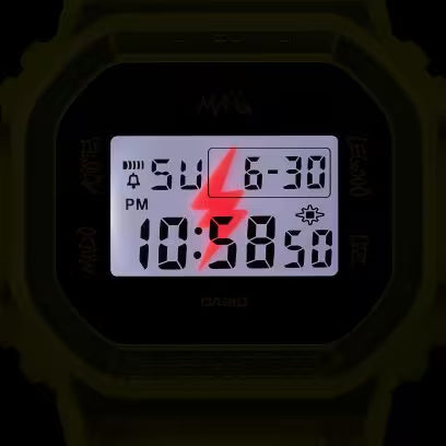 G-Shock & J BALVIN DWE5600JB-1A9 Watch 43.8mm - Yellow & Black Bands