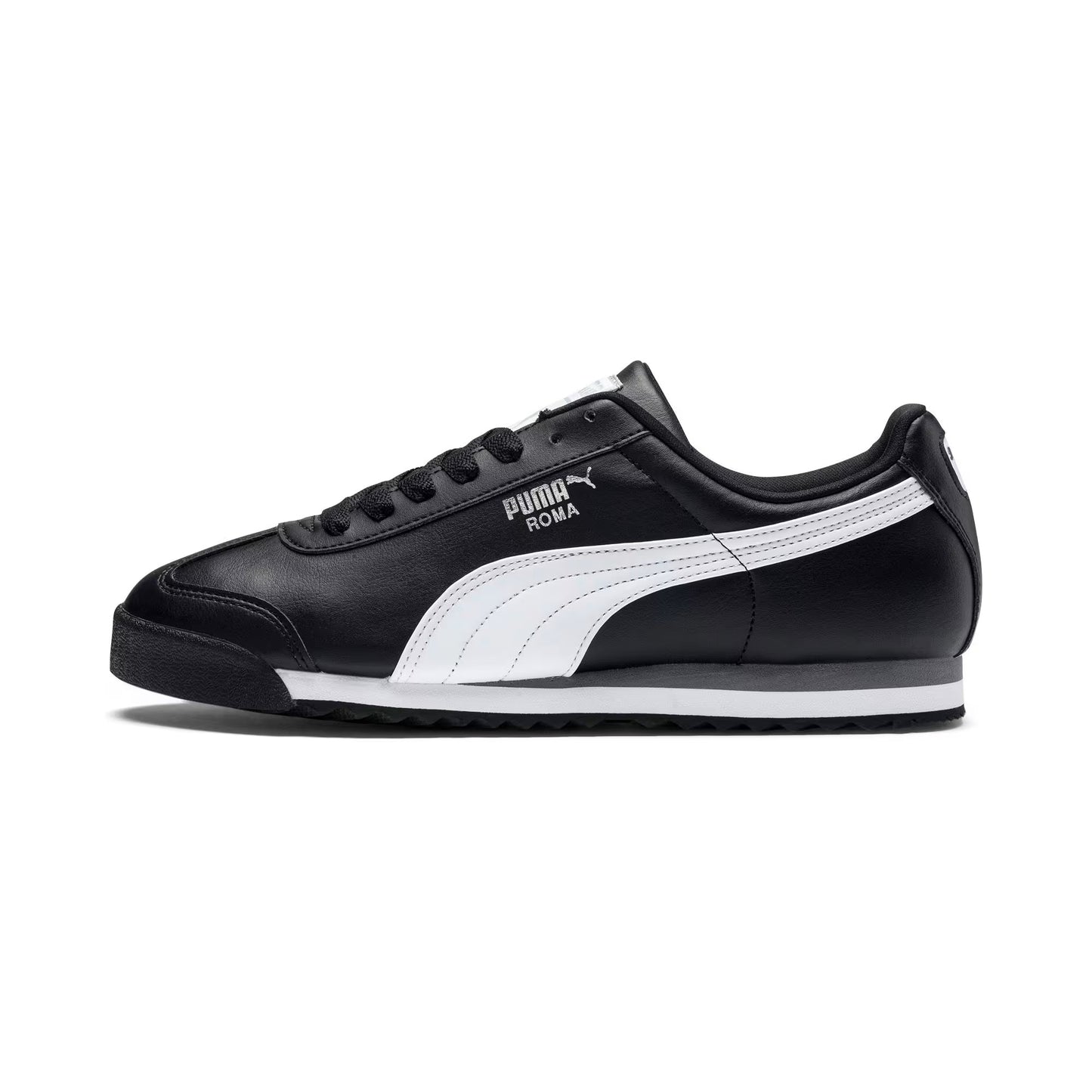 Grade School Puma Roma Basic - Black/White
