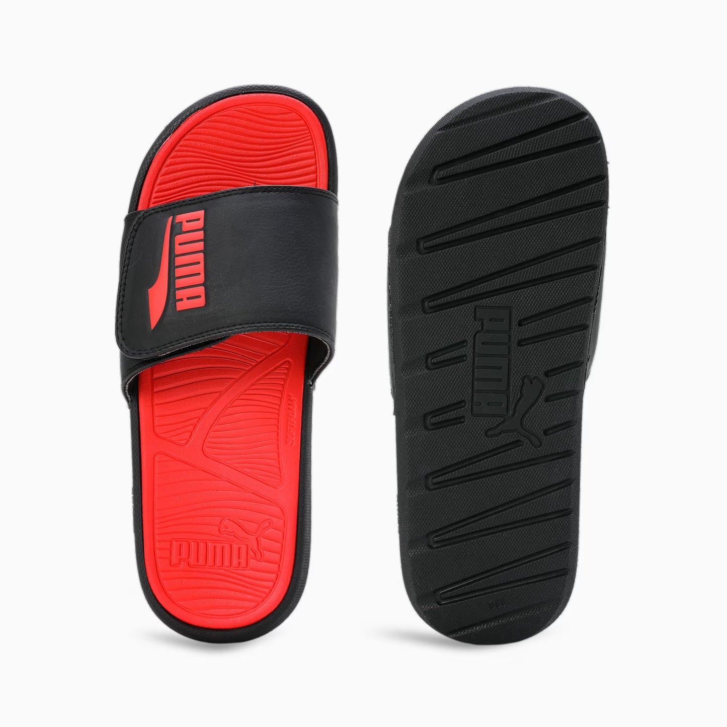 Men's Puma Cool Cat 2.0 V FS Slides - Black/Red