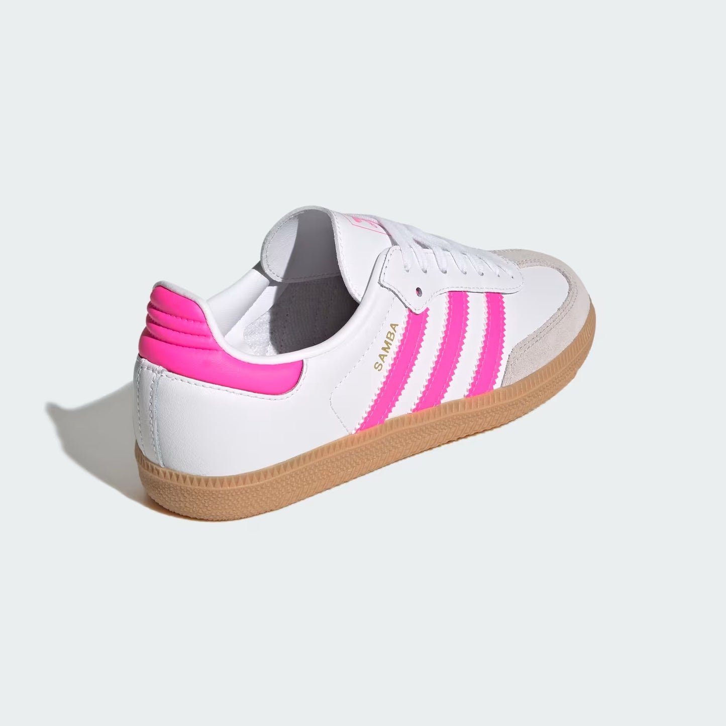 Grade School Adidas Samba OG Shoes - White/Pink