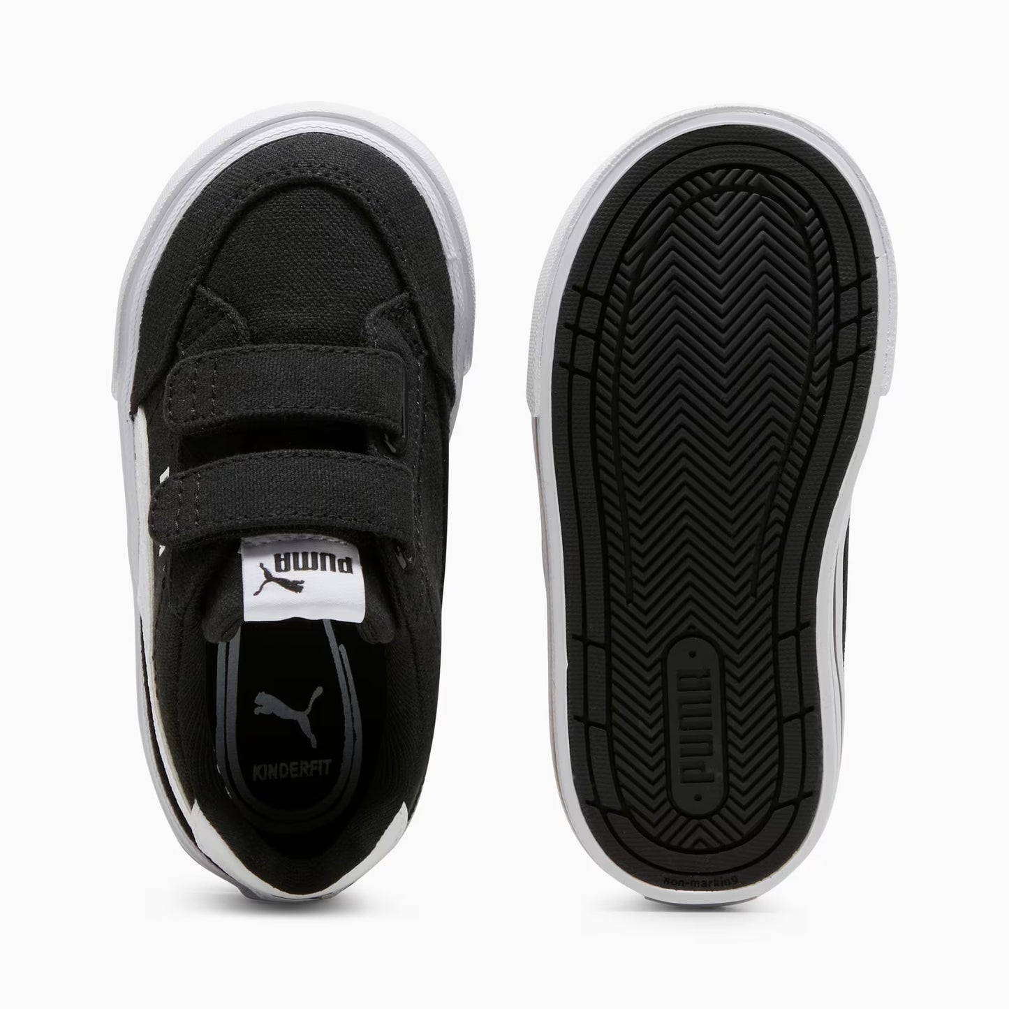 Infant's Puma Court Classic Vulcanized Formstrip - Black/White