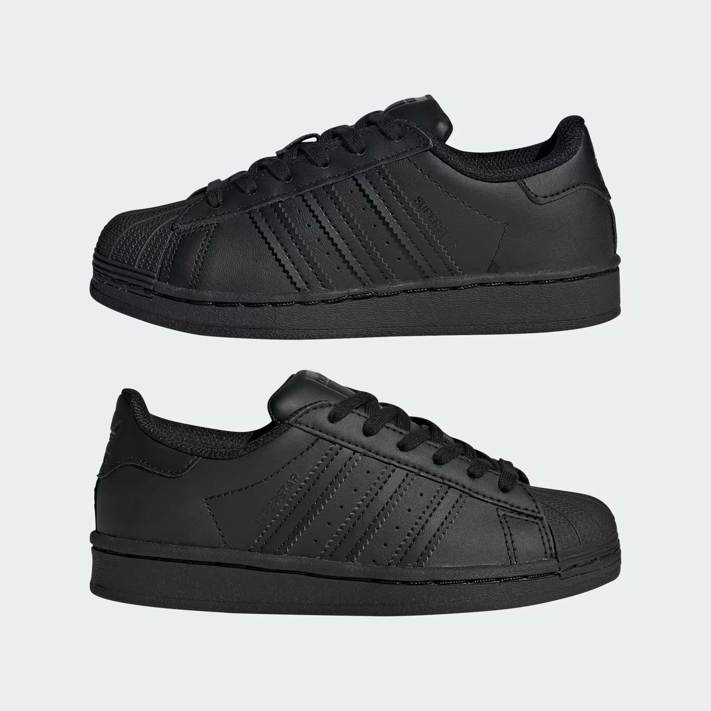 Pre School Adidas Superstar Shoes - Black/Black