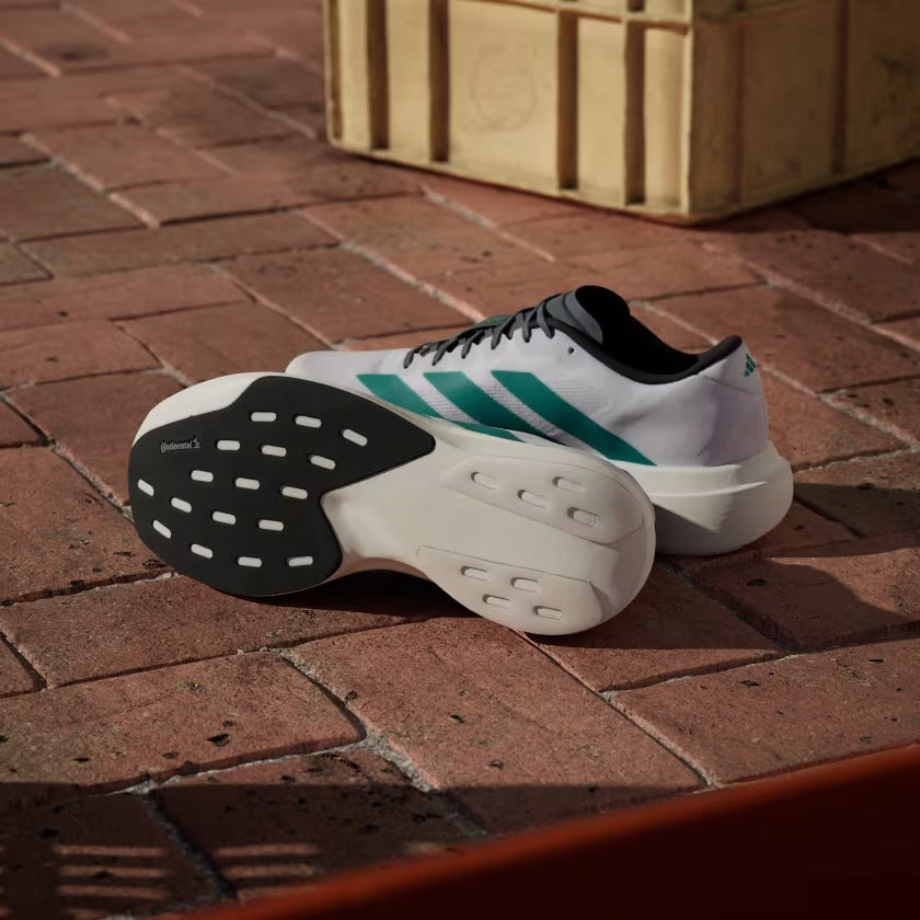 Men's Adidas Adizero EVO SL Shoes - Cloud White/Pure Teal/Grey Four
