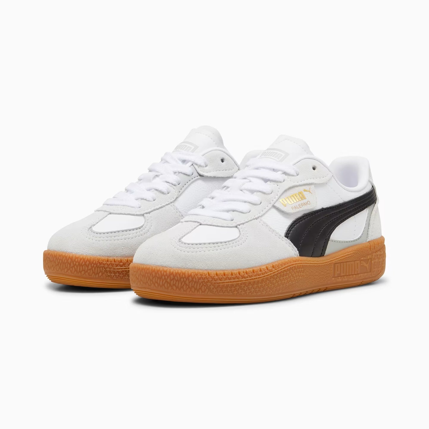 Grade School Puma Palermo Moda - White/Black