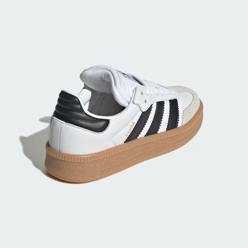 Grade School Adidas Samba XLG Shoes - White/Black