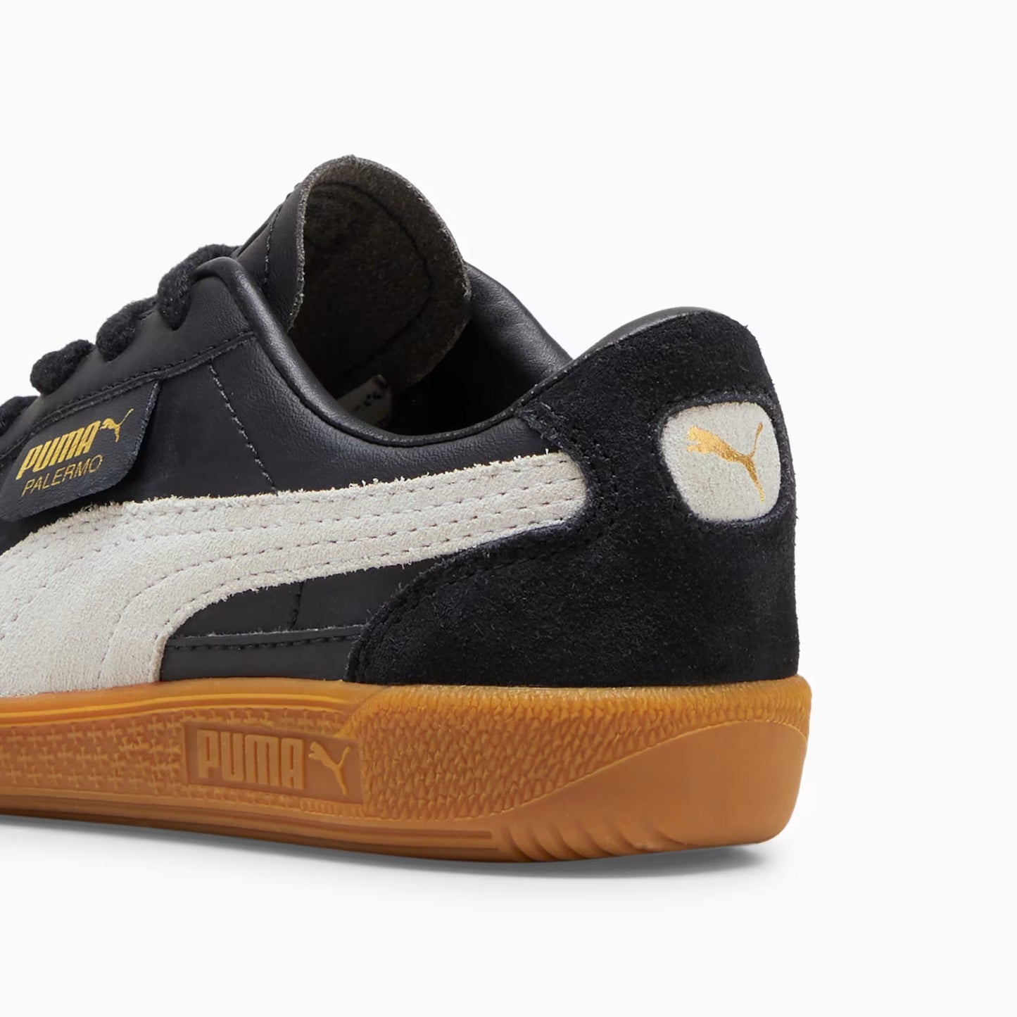 Pre School Puma Palermo Leather - Black/White