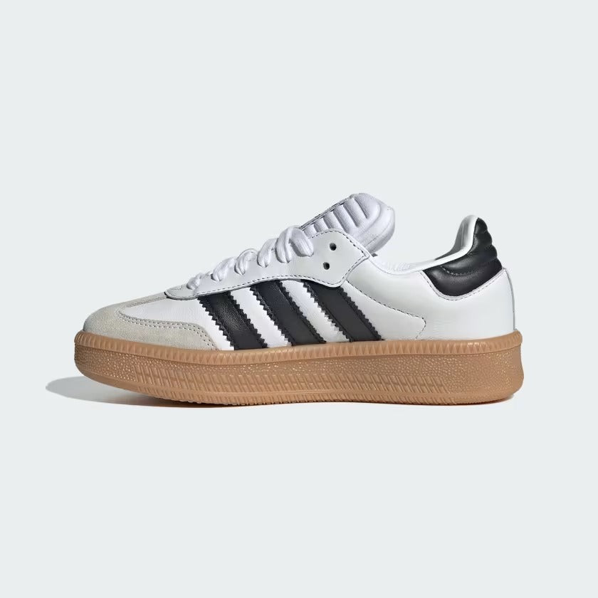 Grade School Adidas Samba XLG Shoes - White/Black