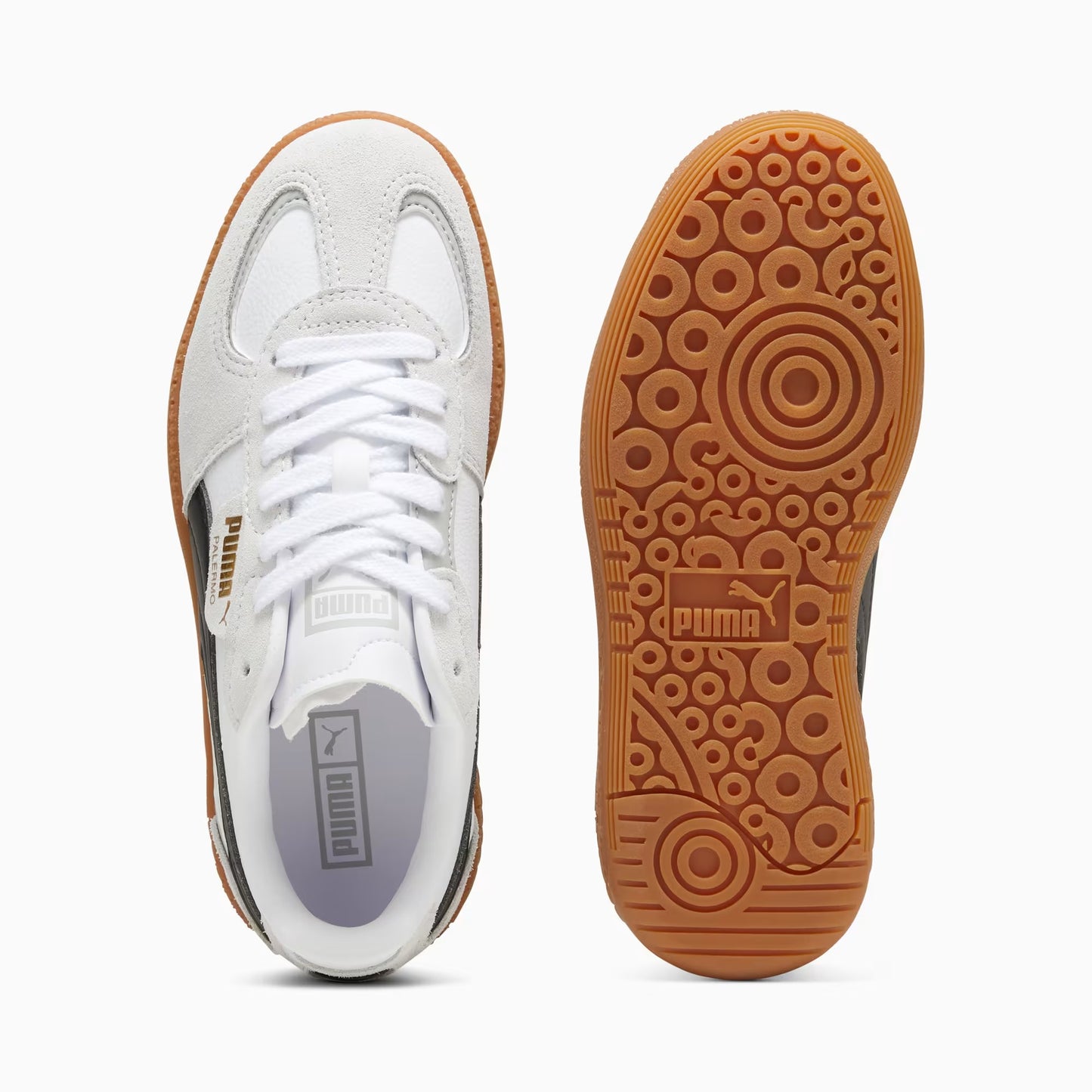 Grade School Puma Palermo Moda - White/Black