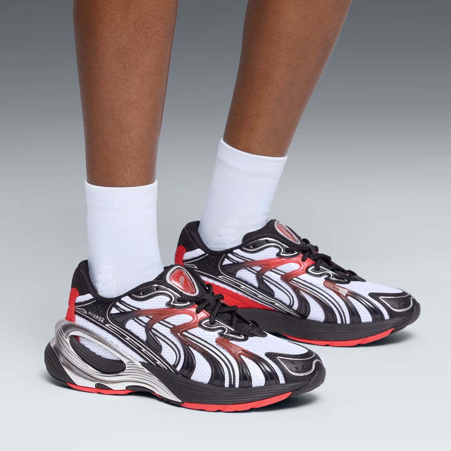 Men's Puma Inverse PUMATECH-X - White/Black/All Time Red