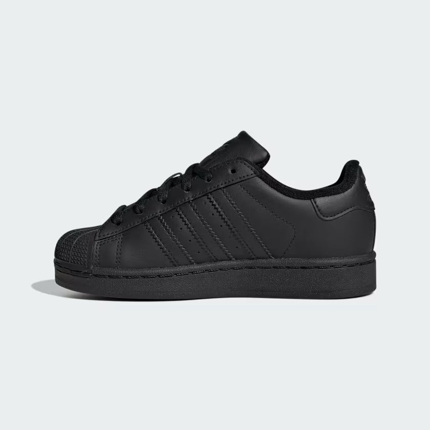Pre School Adidas Superstar II Shoes - Black/Black