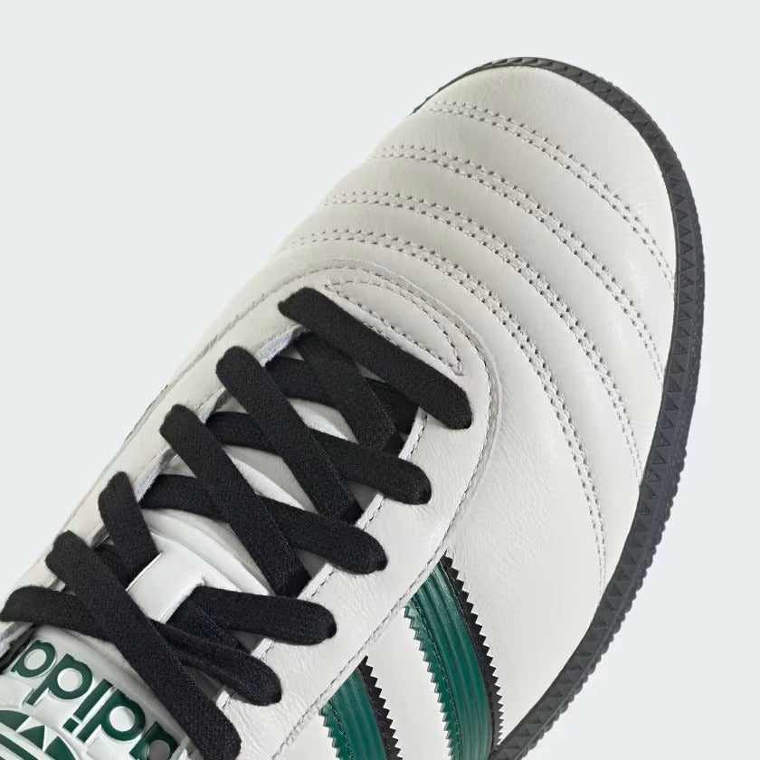 Men's Adidas Samba JP Shoes - Core White/Collegiate Green/Carbon