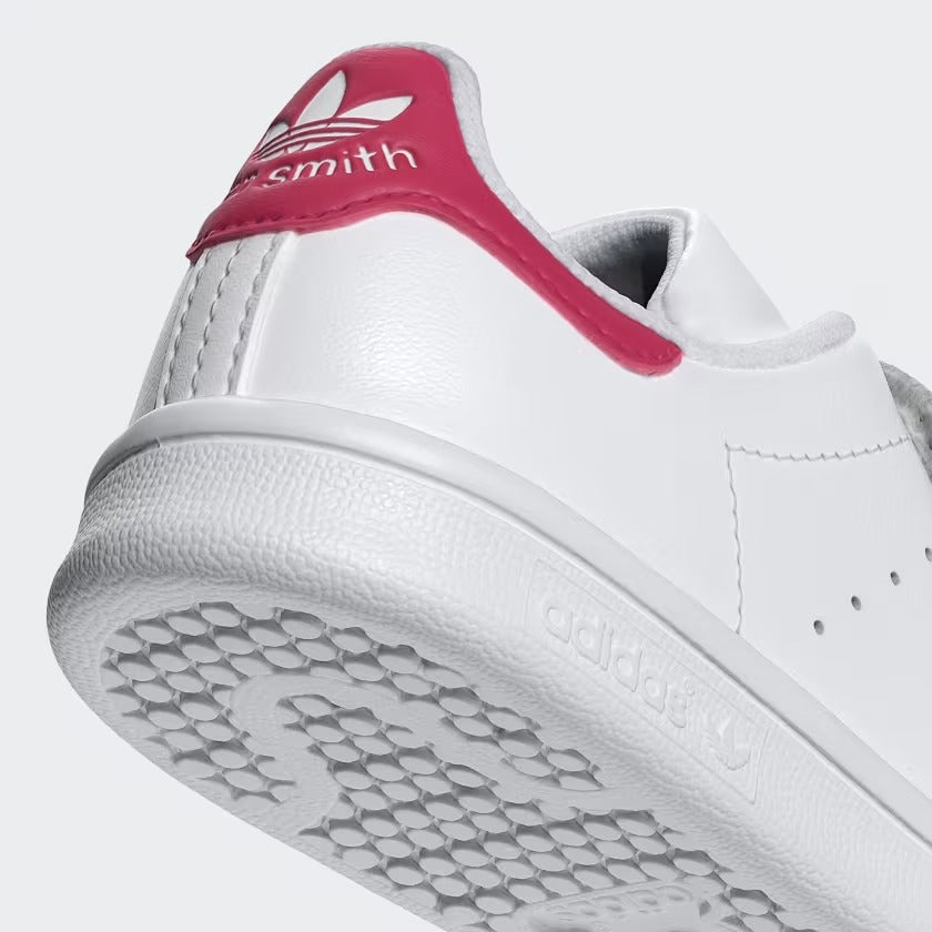 Pre School Stan Smith Comfort Closure Shoes - Cloud White/Bold Pink