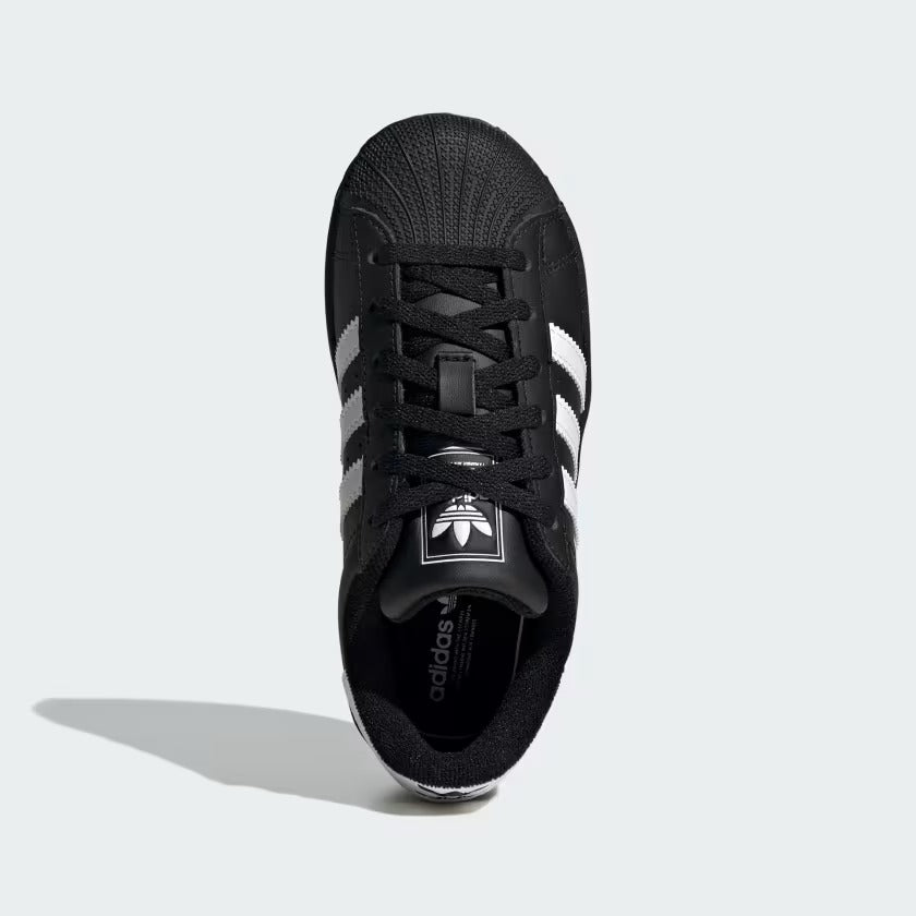 Pre School Adidas Superstar II Shoes - Black/White