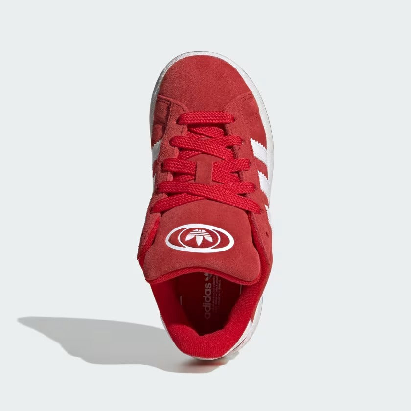 Pre School Adidas Campus 00s Elastic Lace Shoes - Scarlet/White