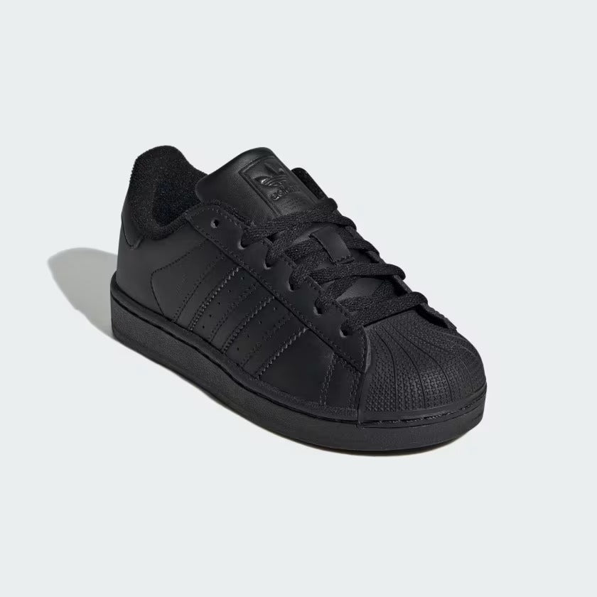 Pre School Adidas Superstar II Shoes - Black/Black