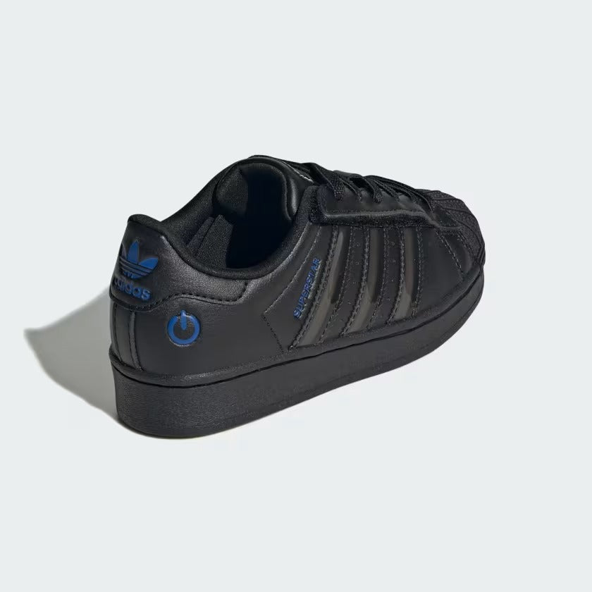 Pre School Adidas Superstar LED Lights Shoes - Black