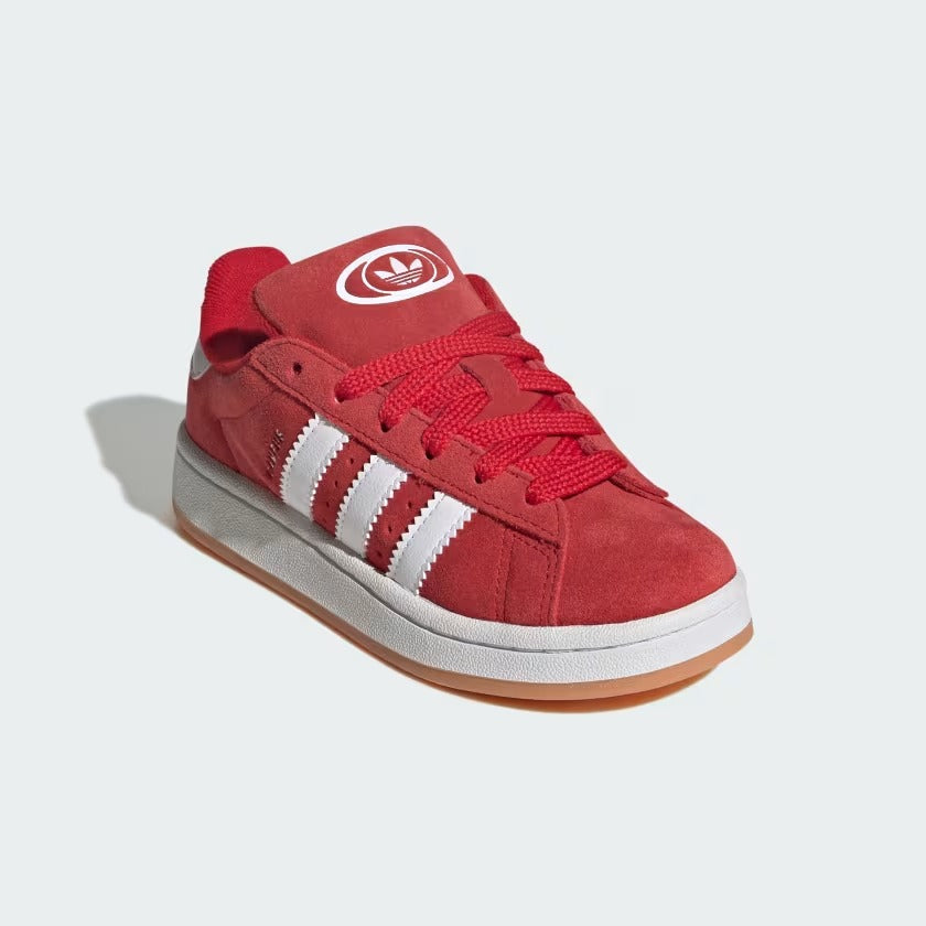 Pre School Adidas Campus 00s Elastic Lace Shoes - Scarlet/White