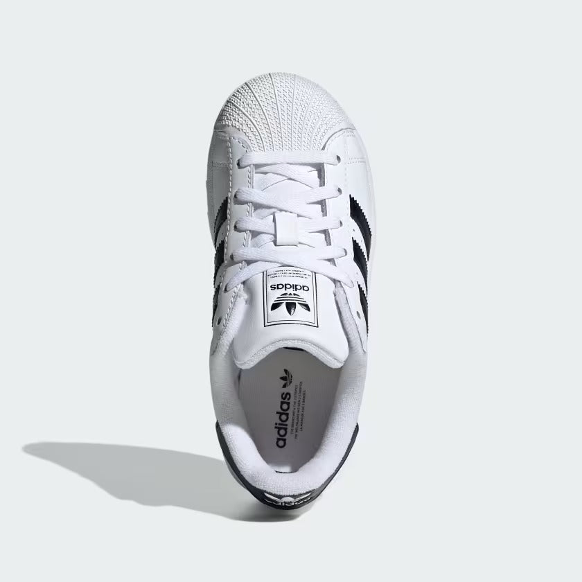 Pre School Adidas Superstar II Shoes - White/Black