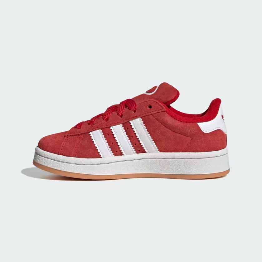 Pre School Adidas Campus 00s Elastic Lace Shoes - Scarlet/White
