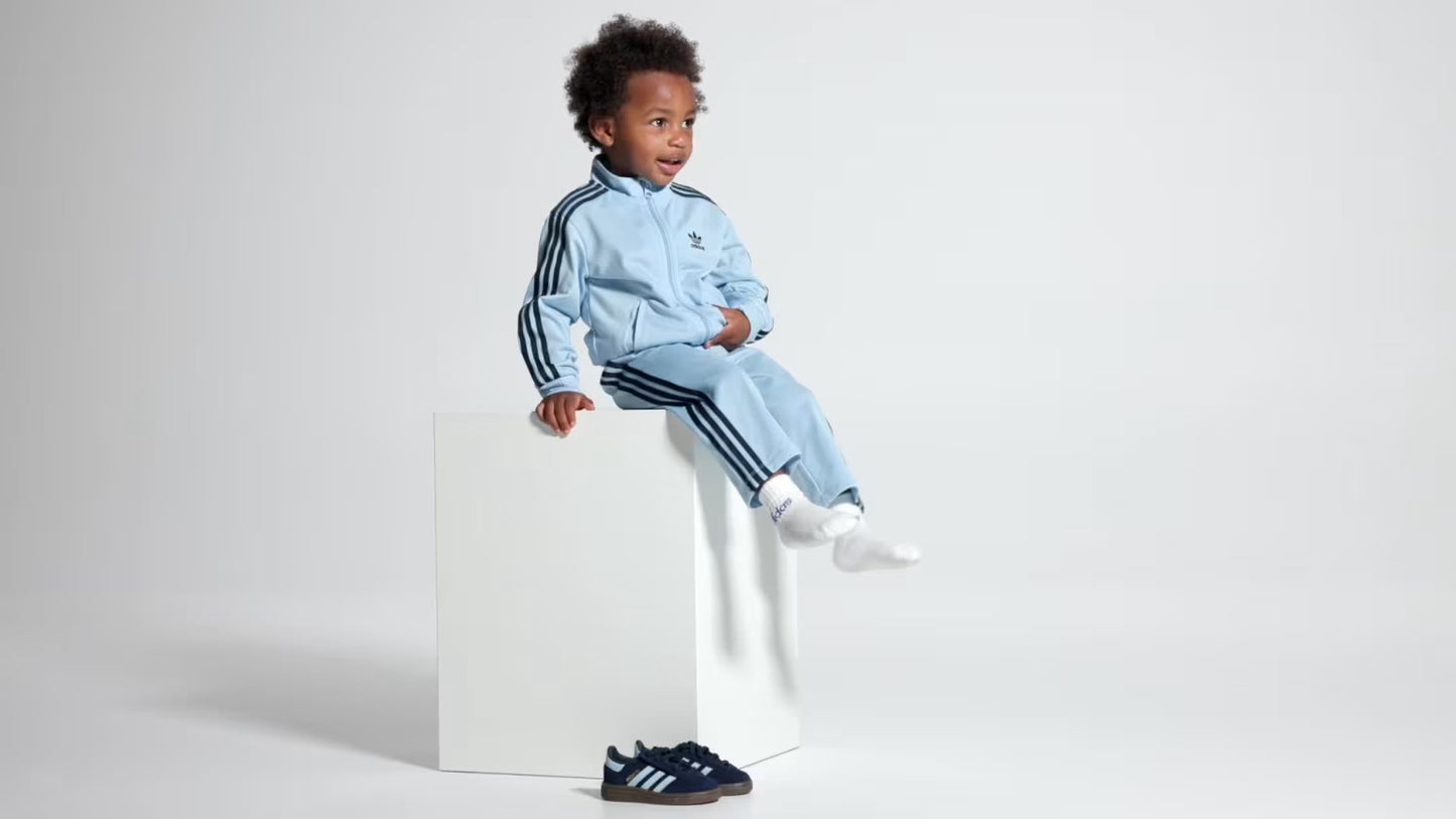 Infant's Adidas Handball Spezial Comfort Closure Shoes - Collegiate Navy/Clear Sky