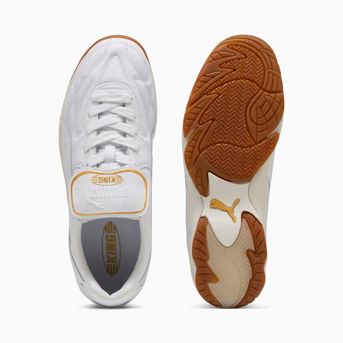 Men's Puma King Indoor Sneakers - White/Frosted Ivory