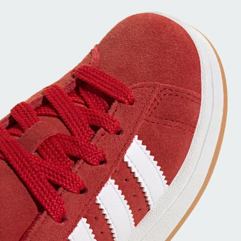 Pre School Adidas Campus 00s Elastic Lace Shoes - Scarlet/White
