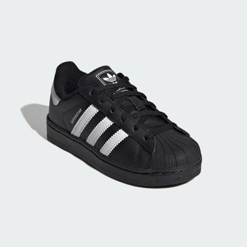 Pre School Adidas Superstar II Shoes - Black/White