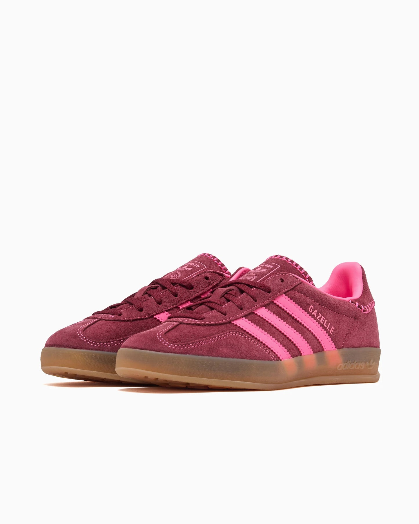 Women's Adidas Gazelle Indoor Shoes - Lucid Pink/Noble Maroon