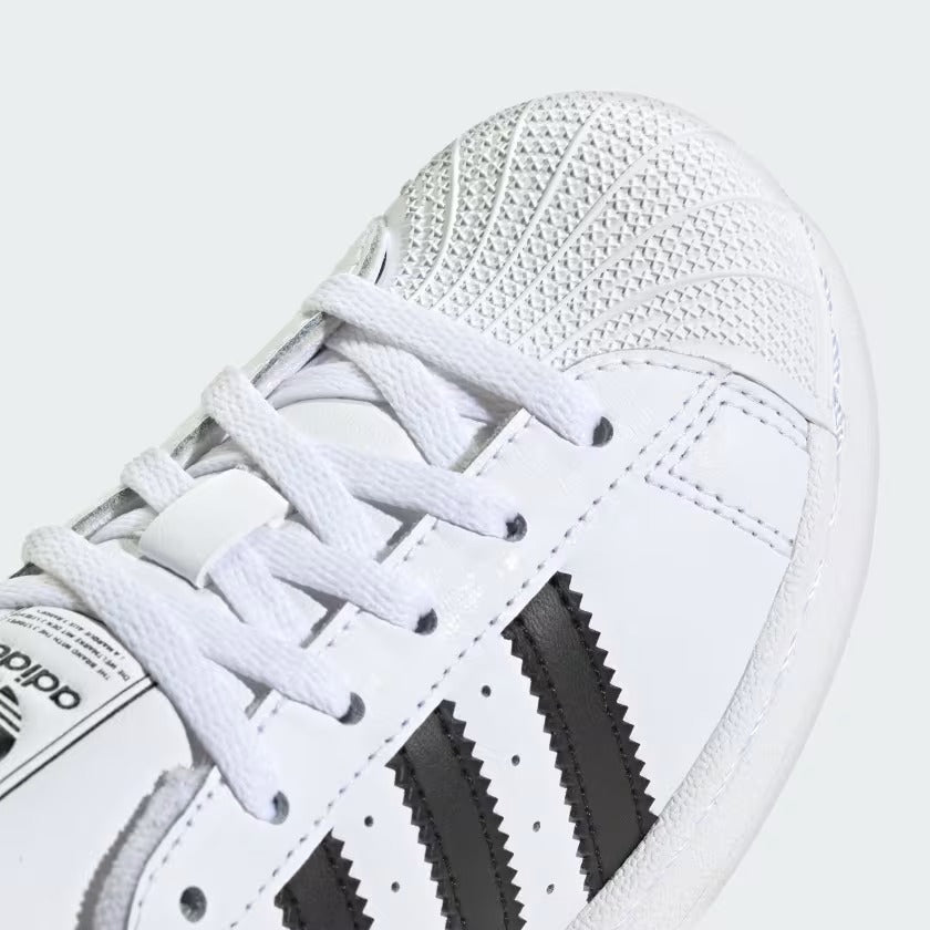 Pre School Adidas Superstar II Shoes - White/Black