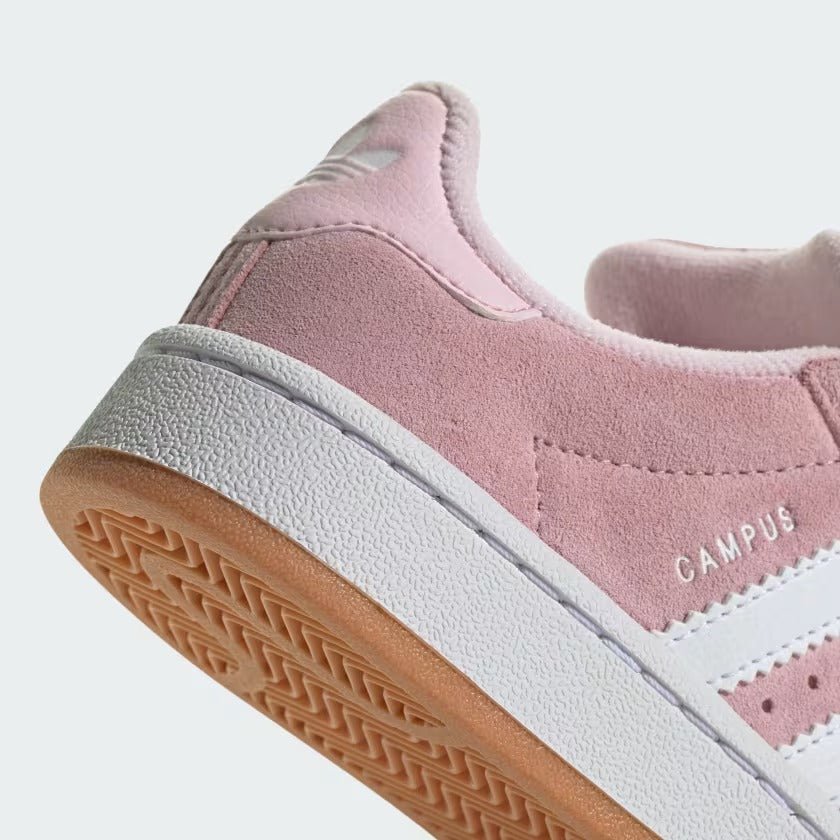 Pre School Adidas Campus 00s Elastic Lace Shoes - Clear Pink/Cloud White/Gum