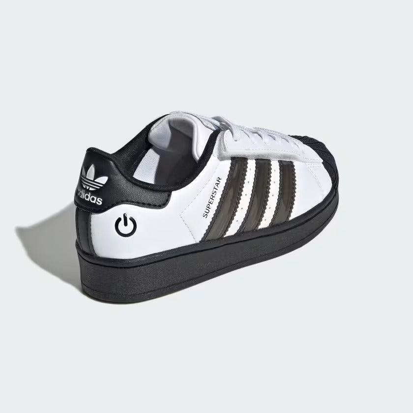 Pre School Adidas Superstar LED Lights - White/Black
