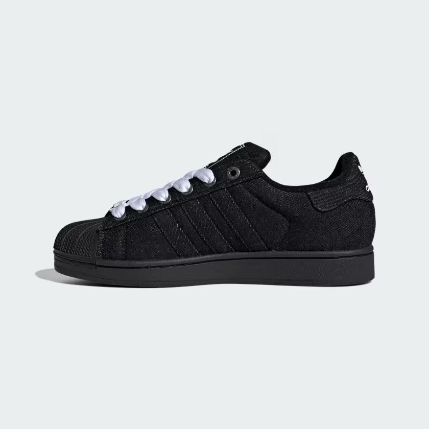 Men's Adidas Superstar II Shoes - Core Black/Core Black/Cloud White