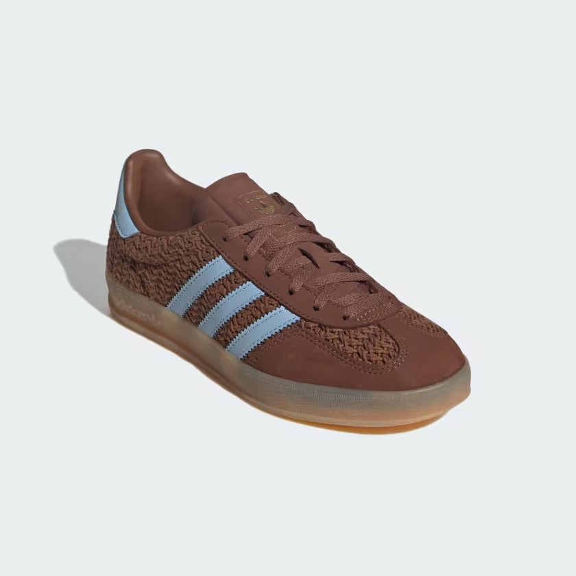 Women's Adidas Gazelle Indoor Shoes - Preloved Brown/Clear Sky