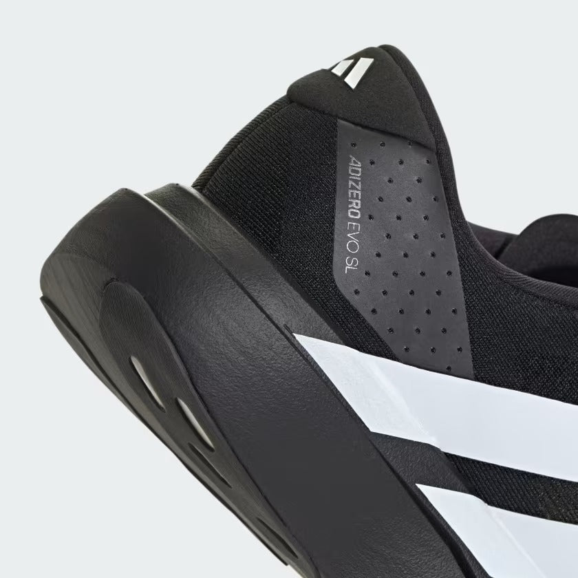 Men's Adidas Adizero EVO SL Shoes - Black/White