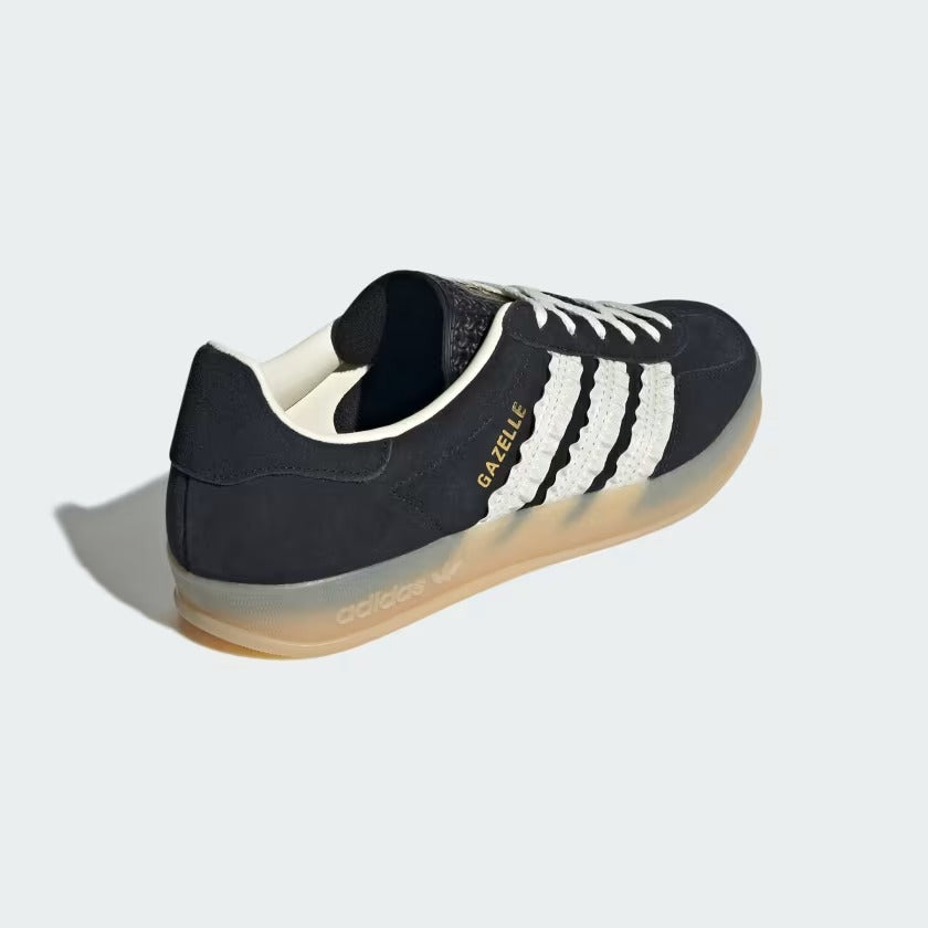 Women's Adidas Gazelle Indoor Shoes - Core Black/White Cream/Gum