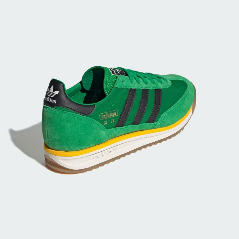Men's Adidas SL 72 RS - Green/Off White/Crew Yellow