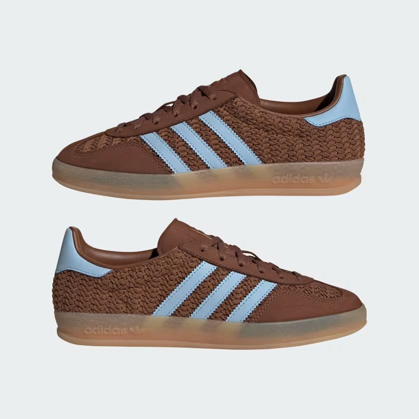 Women's Adidas Gazelle Indoor Shoes - Preloved Brown/Clear Sky