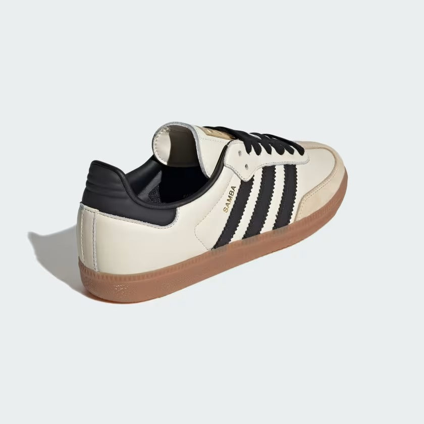 Women's Adidas Samba OG Shoes - Cream White/Core Black/Sand Strata