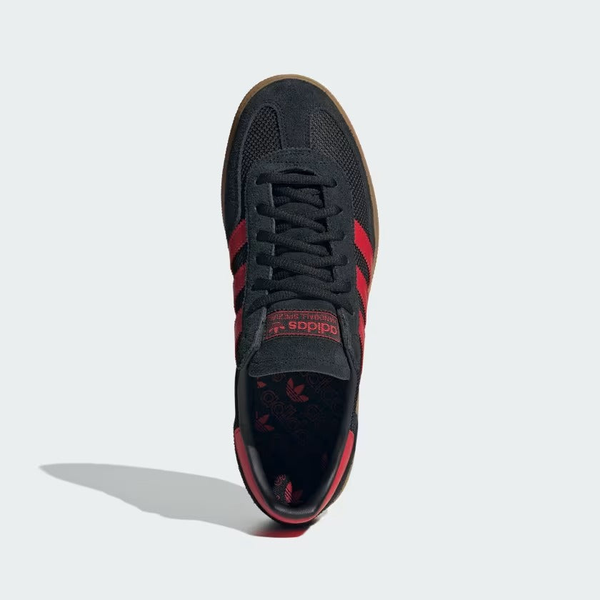 Men's Adidas Handball Spezial Shoes - Core Black/Better Scarlet/Gum