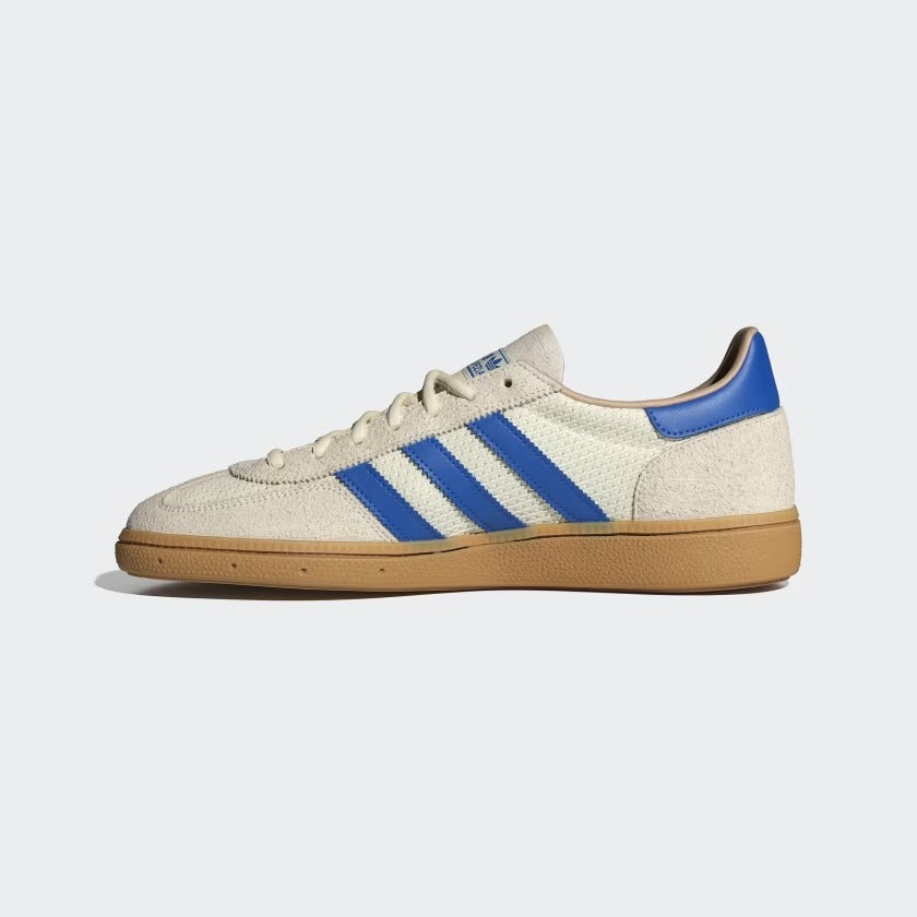 Men's Adidas Handball Spezial Shoes - Cream White/Blue/Warm Sandstone