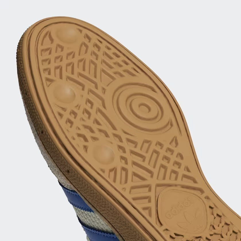 Men's Adidas Handball Spezial Shoes - Cream White/Blue/Warm Sandstone