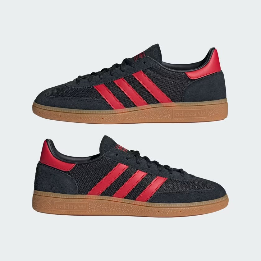 Men's Adidas Handball Spezial Shoes - Core Black/Better Scarlet/Gum
