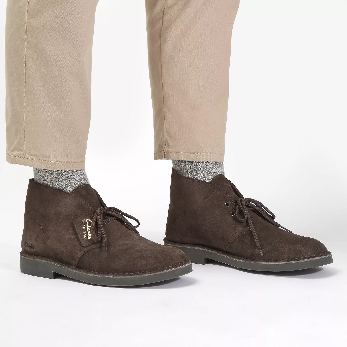 Men's Clark Desert Boot Evo - Brown Suede