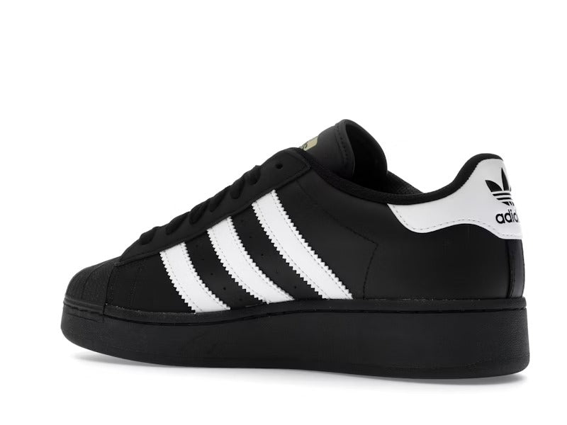 Grade School Adidas Superstar XLG J Shoes - Black/White/Gold