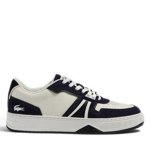 Men's Lacoste L001 Leather Sneakers - White/ Navy